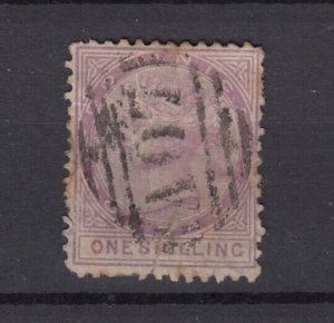 Dominica QV 1877 1/- Lilac Rose SG9 Fine Used BP9375