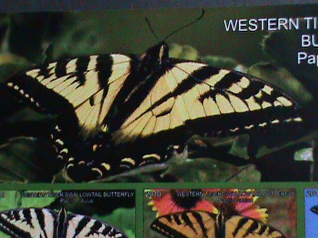 ​FERR ISLAND STAMP-2010 COLORFUL BEAUTIFUL LOVELY BUTTERFLY MNH MINI SHEET-VF