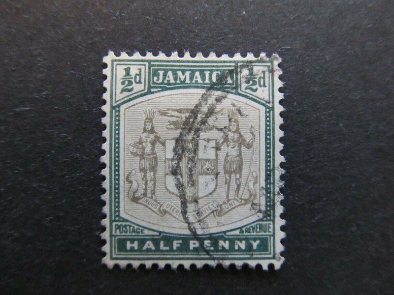 A4P21F30 Jamaica 1903-04 Wmk Crown CA 1/2d used