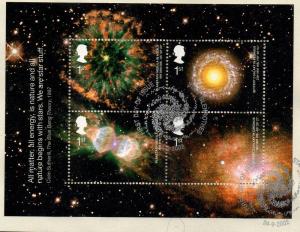 Great Britain Sc 2075 2002 Astronomy stamp sheet used