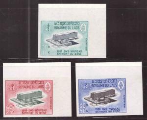 LAOS Scott 126-128 MNH**  WHO Imperforate set