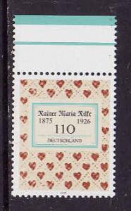 Germany-Sc#2104-unused NH set-Rainer Maria Rilke, Poet-2000-