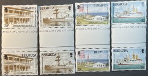 BERMUDA # 601-604--MINT/NEVER HINGED---COMPLETE SET OF GUTTER PAIRS---1990