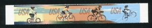 4687 - 4690 Bicycling Strip of 4 Forever Stamps MNH