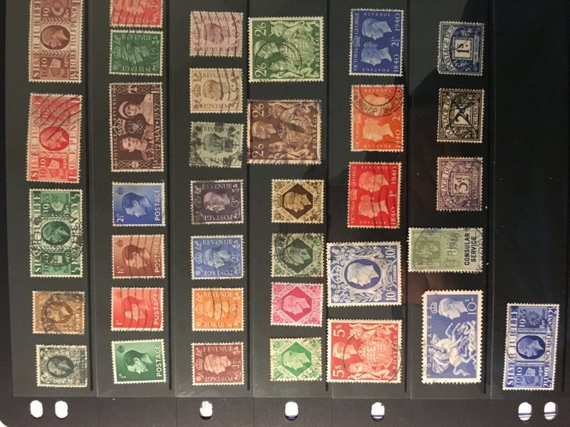 Collection of Great Britain stamps