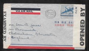 Just Fun Cover #C30 on SAN FRANCISCO CALIF. DEC/31/1942 Airmail Cover (A1217)