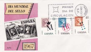 Spain 1967 World Stamp Day FDC Unadressed VGC