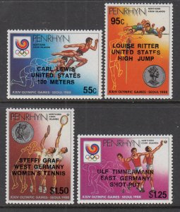 Penrhyn Island 364-367 Summer Olympics MNH VF