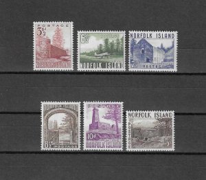 NORFOLK ISLAND 1953 SG 13/18 MINT