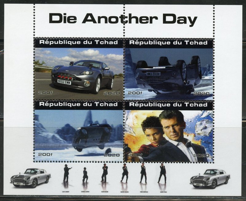 Chad 2020 James Bond Die Another Day sheet(4) mint never hinged