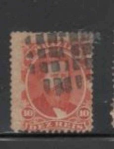 BRAZIL #53 1866 10r DON PEDRO F-VF USED a