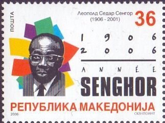 Macedonia 2006 100 ann Leopold Sédar Senghor Senegal president poet stamp MNH