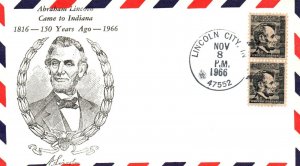 1966 US Event - Abraham Lincoln Came to Indiana - F25653