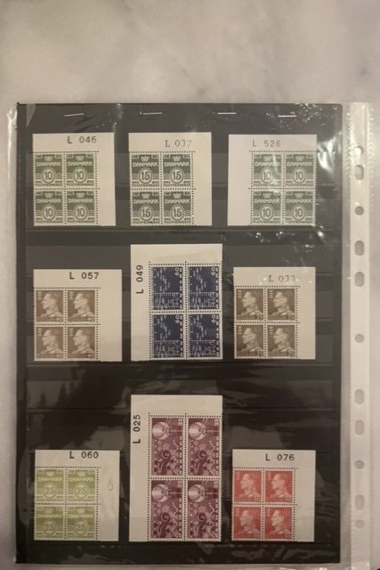 Various Danish stamps