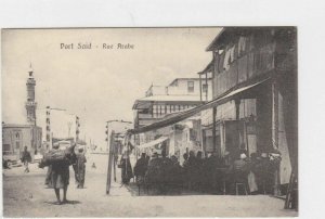 VINTAGE POST CARD , PORT SAID  STREET SCENE    REF P65