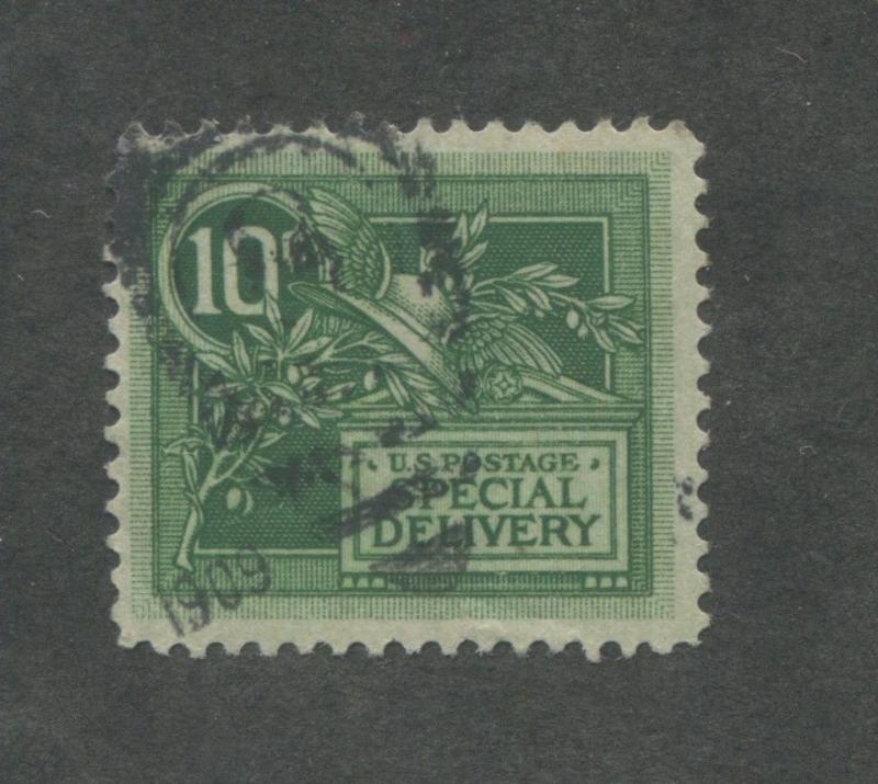 1908 US Special Deliver Stamp #E7 Used Very Fine Duplex Postal Cancel