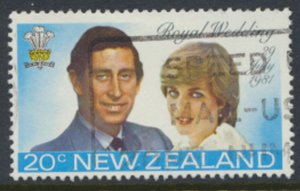 New Zealand SG 1248   SC# 735  Used Royal Wedding  1981  see Scans