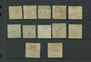 112//121 Pictorial Issue of 1869 Used Stamp Lot Scott CV $2800+ (Bx 1943)