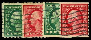 U.S. WASH-FRANK. ISSUES 410-13  Used (ID # 64037)