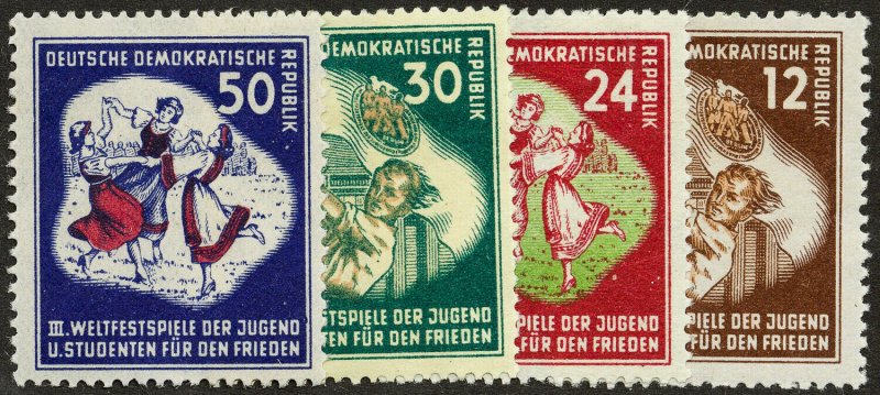 Germany DDR Stamps # 85-88 MLH VF Scott Value $45.00