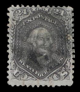 STUNNING GENUINE SCOTT #78b USED 1862 GRAY COLOR SCV $450 - PRICED TO SELL,