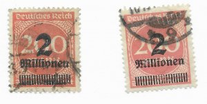 #269 & 269b Germany - German Reich Used - CAT $1500.00(For mint) Stamp