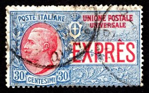 1908, Italy, 30c, Vittorio Emanuele III, Used, Sc E6