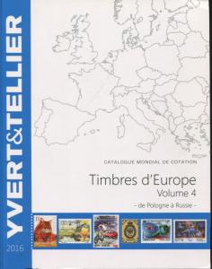 2015 French Yvert & Tellier Europe Postage Stamp Catalogue P-R Volume 4