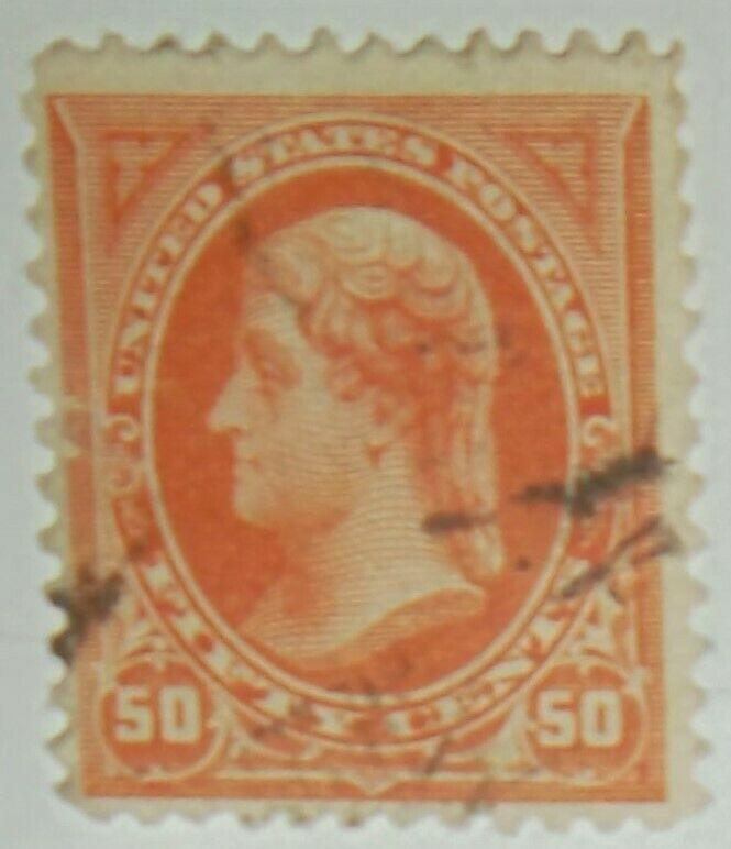 #260 50c Orange 1894 US Jefferson Huge CV