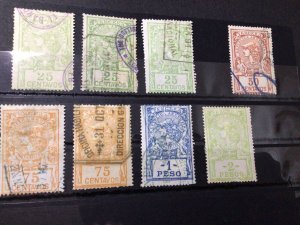 Argentina original vintage Tercera revenue stamps Ref 59675