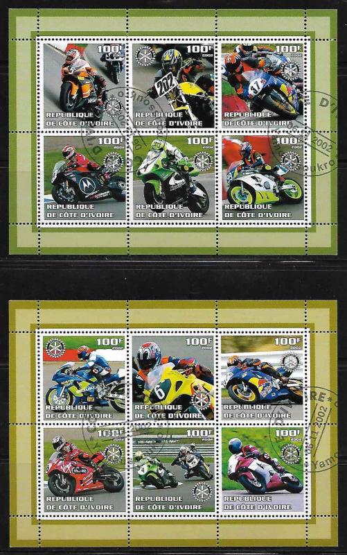 Ivory Coast Motorcycles and Rotary International Used - No catalogue