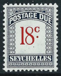 Seychelles, Sc #J6, 18c MNH