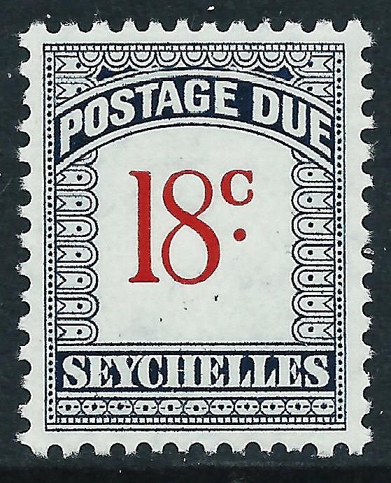 Seychelles, Sc #J6, 18c MNH