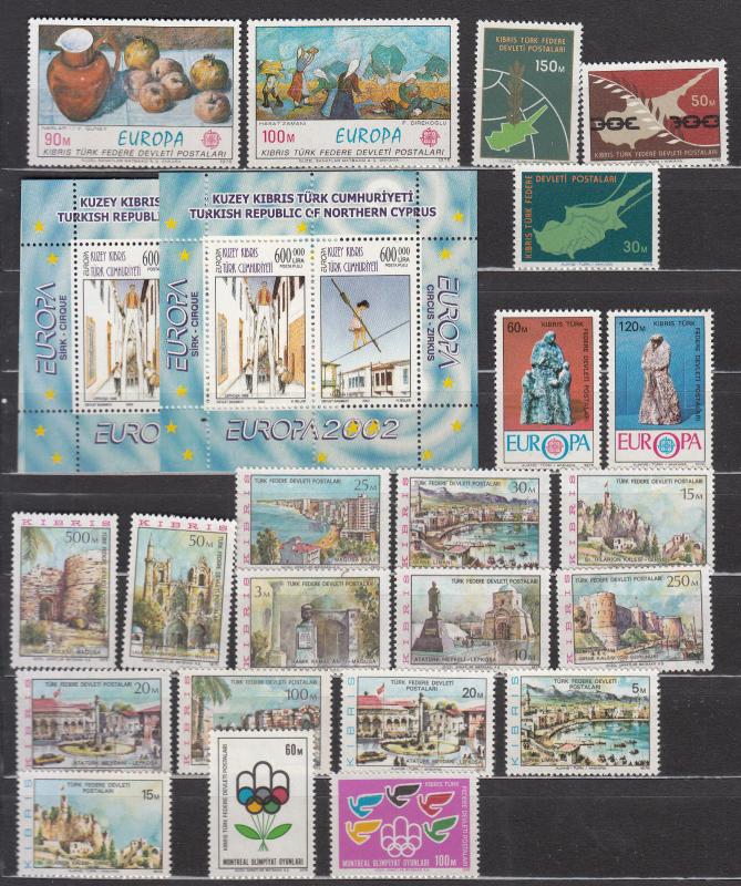 Turkish Republic of Northern Cyprus - 1975/1979 stamp collection - MNH