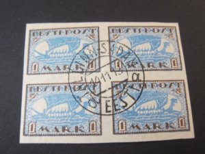 Estonia 1919 Sc 34 BLK(4) FU