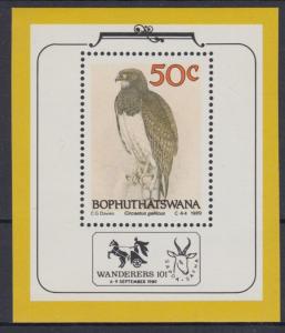 XG-AC031 BOPHUTHATSWANA - Birds, 1989 Of Prey, Circaetus Gallicus MNH Sheet