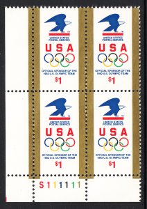 US 2539 Plate Block MNH VF