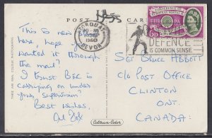 Great Britain - Sep 23, 1960 Card to Canada