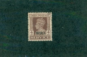 INDIA PATIALA STATE 072 USED CV $3.75 BIN $2.00