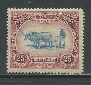 Malaya-Kedah   #13  MH  (1921)  c.v. $2.10