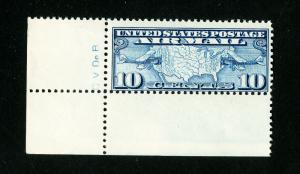 US Stamps # C7 F-VF Engraver's Initials OG NH