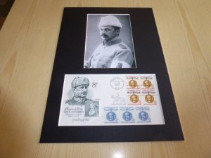 Mannerheim photograph and 1960 USA FDC mount matte size A4