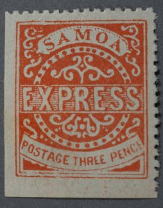 Samoa #2 XF OG PH HRM Type IV Hinge Remnant Gum Fine About 3/4 Coverage