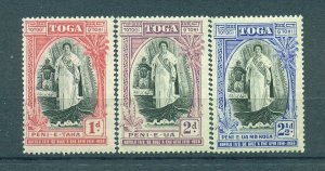 Tonga sc# 70-72 (4) mh cat val $16.65