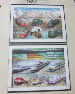 Chad 1998 Sc Sc 746,746G Train MNH