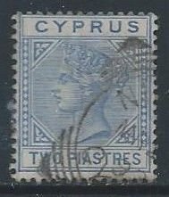 Cyprus #22a Used 2pi Queen Victoria - Die A