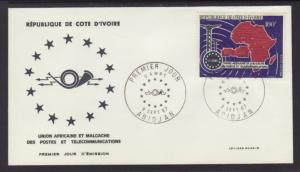 Ivory Coast C34 Telecommunications U/A FDC