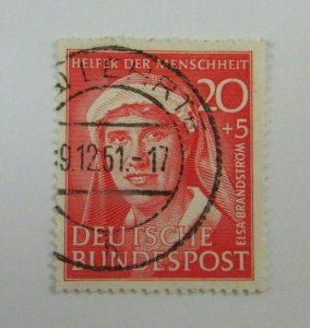 1953 Germany SC #B322  HELFER DER MENSCHHEIT   Used stamp