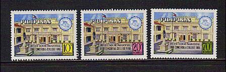 Philippines Scott # 1000-02 Concordia College 1968 MNH