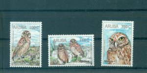 Aruba - Sc# 324-6. 2008 Owls. Birds. MNH. $7.50.